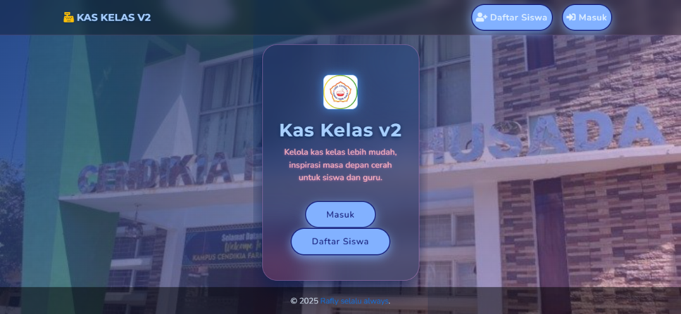 Kas Kelas v2 - Sistem Manajemen Kas Kelas